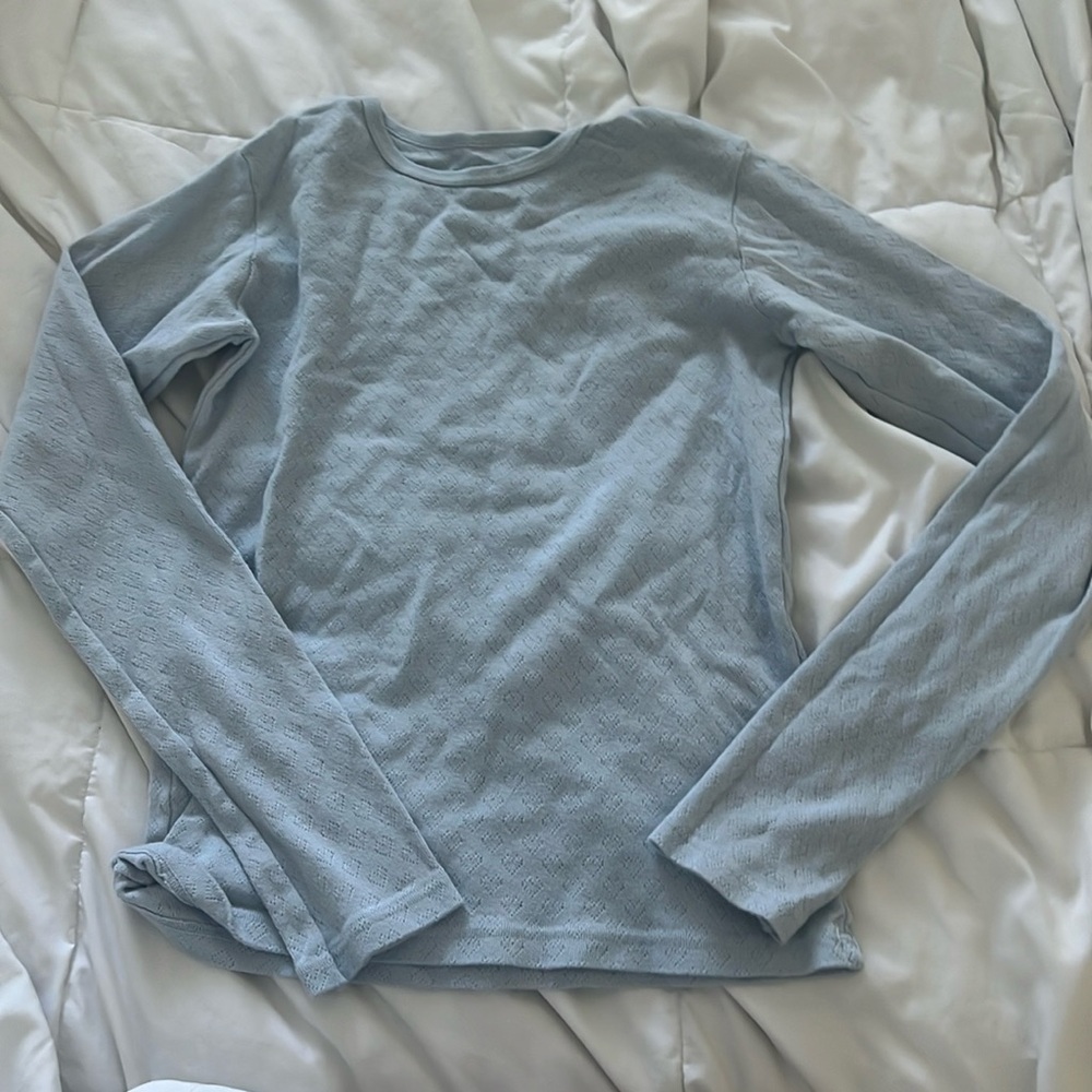 Brandy melville blue heart long sleeve